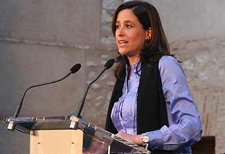 La alcaldesa Rosa Romero