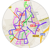 mapa líneas autobuses