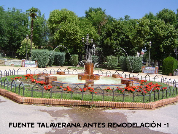 Fuente Talaverana antes y después de la remodelación Fuente Talaverana antes y después de la remodelación