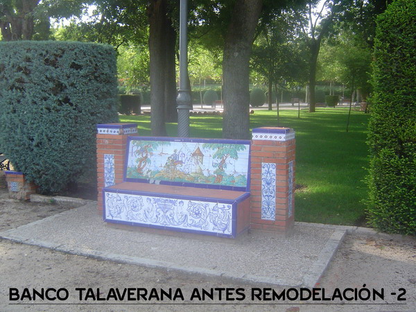 Elementos esculturales antes y después de la remodelación
