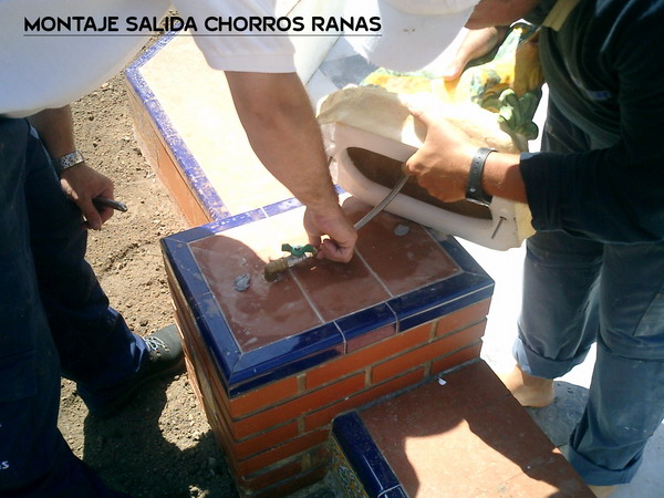 Proceso de instalación y Montaje de elementos en Fuente Talavana