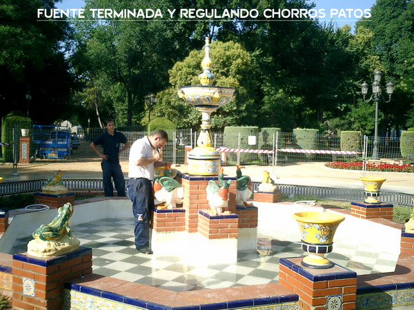 Proceso de instalación y Montaje de elementos en Fuente Talavana