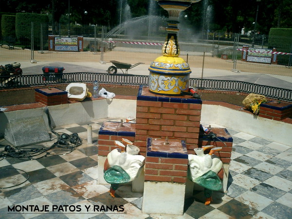 Proceso de instalación y Montaje de elementos en Fuente Talavana