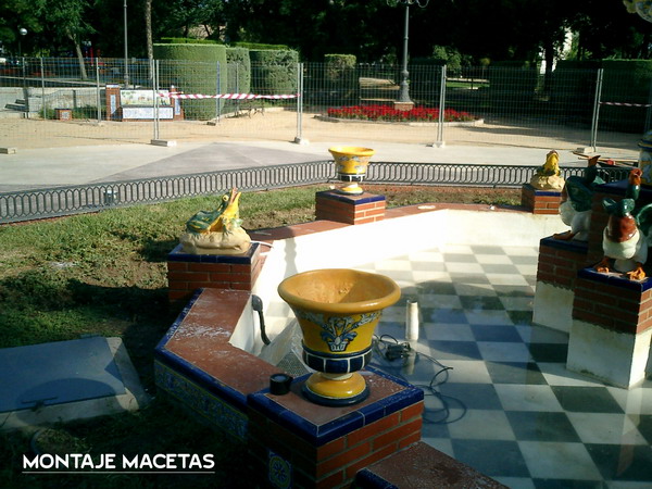 Proceso de instalación y Montaje de elementos en Fuente Talavana