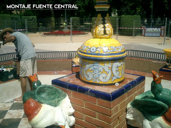 Proceso de instalación y Montaje de elementos en Fuente Talavana