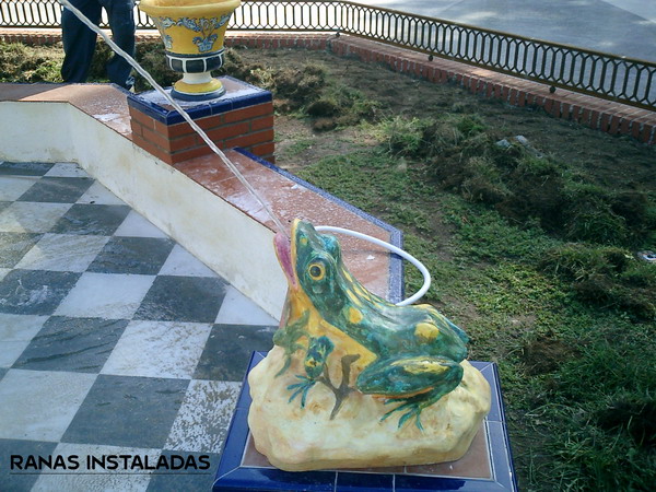 Proceso de instalación y Montaje de elementos en Fuente Talavana