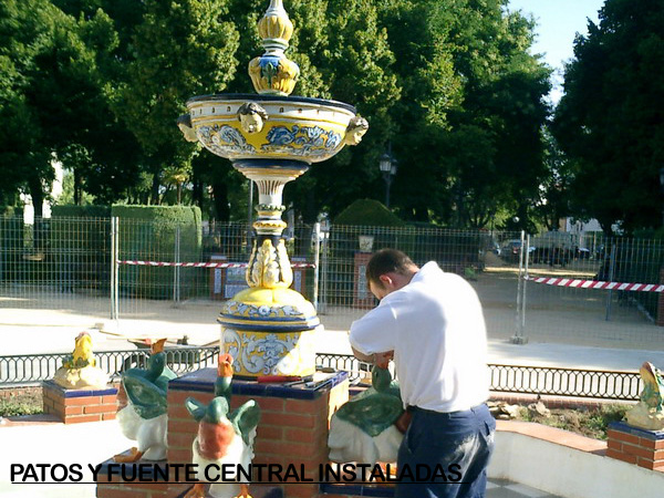 Proceso de instalación y Montaje de elementos en Fuente Talavana