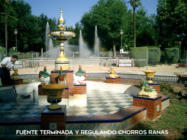 Proceso de instalación y Montaje de elementos en Fuente Talavana