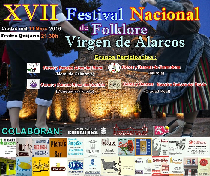 El XVII Festival Folklórico Virgen de Alarcos reúne la tradición de los grupos de Murcia, Toledo y Ciudad Real 