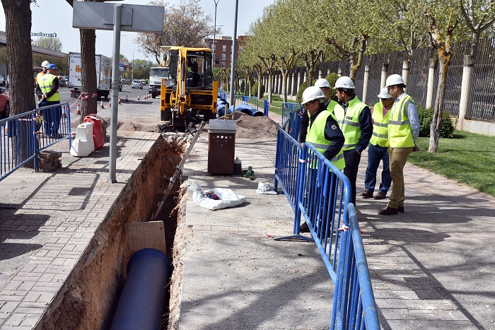 renovación de la red de abastecimiento de la Avenida de Europa 