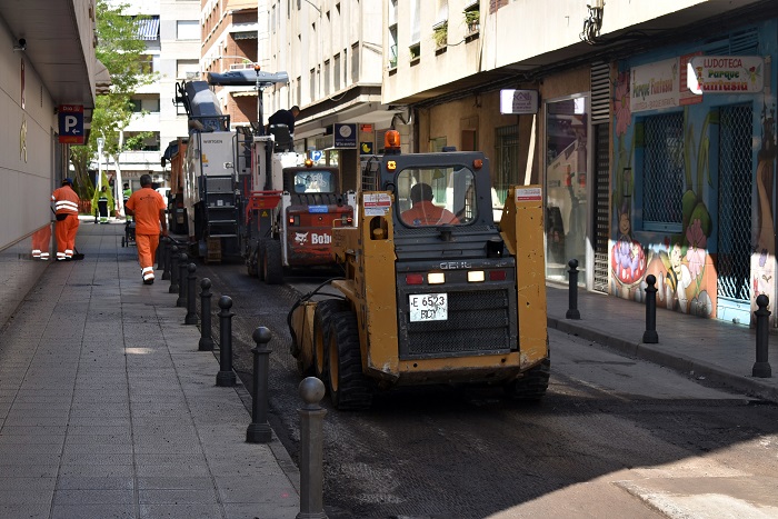 obras de saneo de firmes