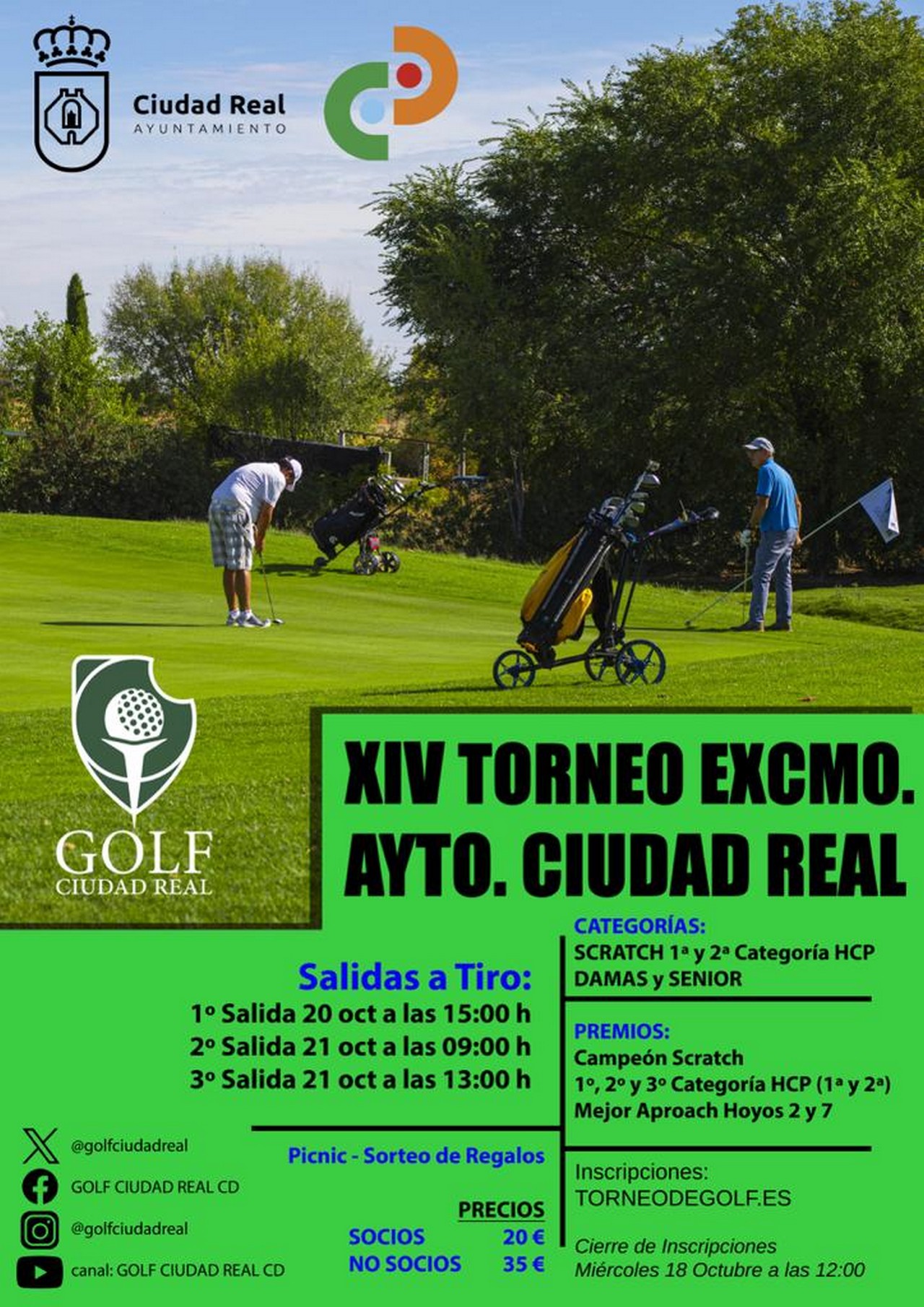 XIV Torneo de Golf Ayuntamiento de Ciudad Real