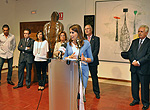 Rosa Romero en la inauguración de la exposición