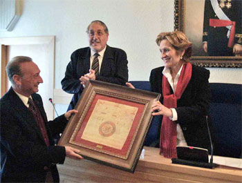 Escolares franceses visitando el Ayuntamiento de Ciudad Real