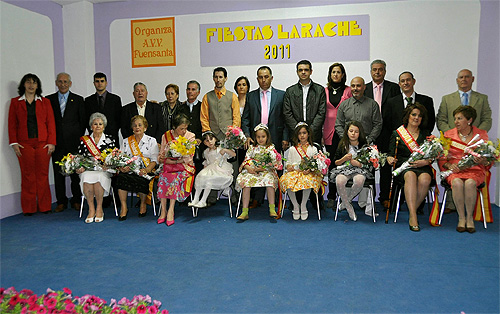 Inauguración fiestas del barrio de Larache - Reina, Damas y Presidentas de Honor