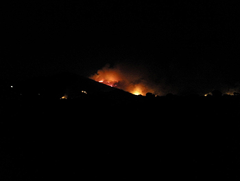 Incendio en el Parque Nacional de Cabañeros