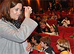 La alcaldesa en el festival infantil de FANUREAL 
