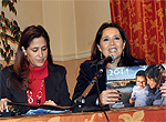 Rosa Romero en la presentación del calendario
