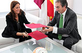La alcaldesa recibe la Copa de España de Fútbol Sala