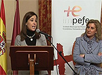 Rosa Romero durante su discurso