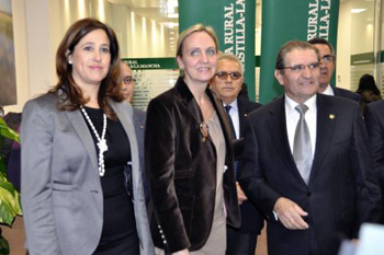 Rosa Romero en la inauguración de la nueva oficina