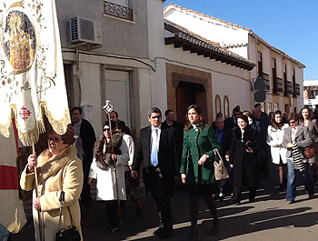 Rosa Romero en las fiestas de Corral de calatrava