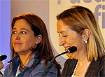 Rosa Romero durante la conferencia