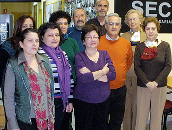 Participantes en el curso de informática