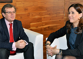 Rosa Romero y el rector de la UCLM