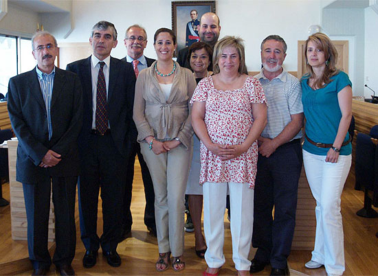 La alcaldesa de Ciudad Real y los alcaldes de los seis pueblos de la comarca, firman las adendas a los convenios de 2005 con Hidroguadiana para la mejora en el abastecimiento, depuración y saneamiento de los siete municipios