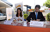 Firma del convenio con Repsol