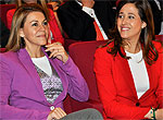 La presidenta Dolores Cospedal y la alcaldesa, Rosa Romero, celebran el Día de la Enseñanza