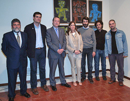 El alcalde de Almagro y la alcaldesa de Ciudad Real inauguran la muestra de tres artistas plásticos ciudadrealeños ‘Barco, Barón, Pastor’ que simultáneamente expondrán en ambas ciudades