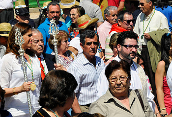 Rosa Romero en la Romería de Alarcos