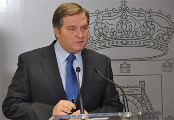 El portavoz del Equipo de Gobierno en rueda de prensa. Foto de archivo