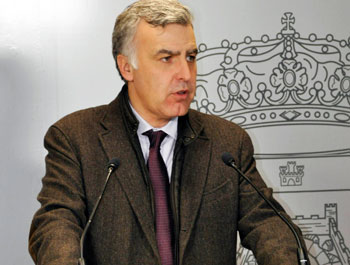 El portavoz, Pedro Martín, en rueda de prensa