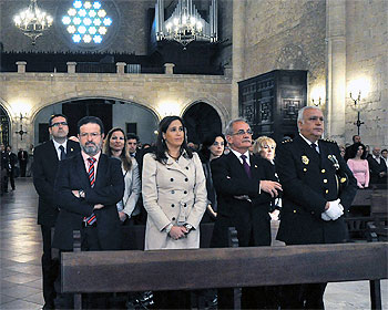 Rosa Romero en la celebración del Día de la Policia Nacional