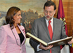 La alcaldesa junto a Rajoy