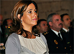 Rosa Romero en los actos organizados por la Guardia Civil para conmemorar el día de su Patrona, la Virgen del Pilar