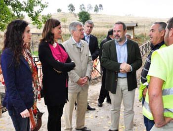 La alcaldesa de Ciudad Real y el Delegado del Gobierno en Castilla-La Mancha visitan las obras
