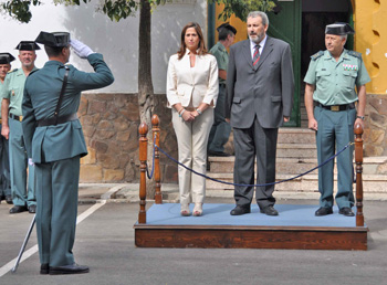 La a lcaldesa durante la toma de posesión