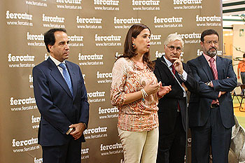 Rosa Romero durante su discurso en Fercatur