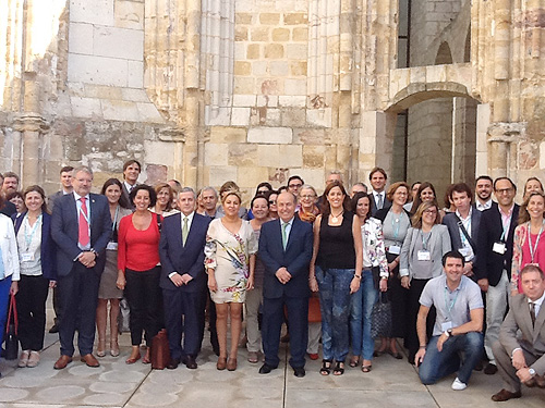 La alcaldesa durante la convención