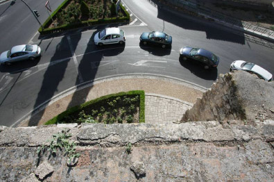 Circulación del tráfico alrededor de la Puerta de Toledo