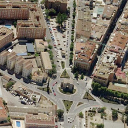 Vista aérea de la Puerta de Toledo
